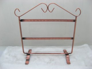 1Pc Copper 2-Tiers or 1-Tier Jewelry Earring Display Racks Holde