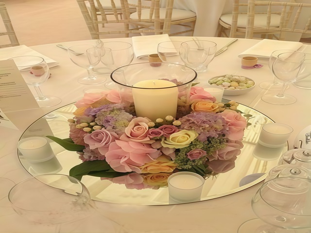 Mirror Table Centerpiece