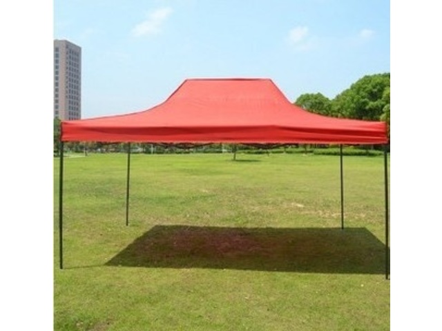 Red 3X4.5M Medium Duty Instant Folding Gazebo Marquee - Click Image to Close