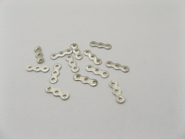 1000 Nickel Spacer Bars 3 Hole 10mm Connector Finding