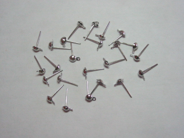 500 Metal Earring posts with rings finding 500 Metal Earring posts with rings finding