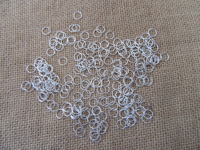 500Grams Silver Jump Ring Jumprings Jewellery Finding 8mm - Click Image to Close