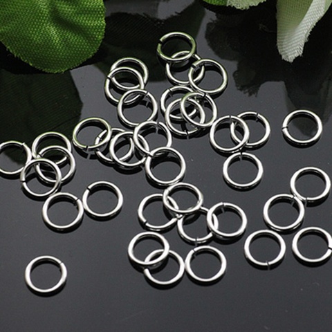 1500 Silver Jewelry Jump Ring Jumprings 8mm Finding - Click Image to Close