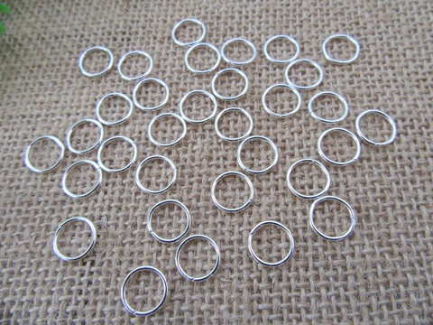 2500Pcs Jumprings Jump Rings Jewelry Finding 10x1mm - Click Image to Close