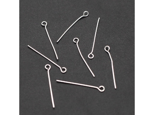 250Gram Silver Plated Eye Pins Jewelry Finding 36mm