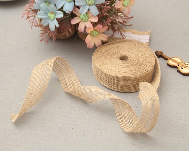 100M Burlap Rope Ribbon Hemp Cord for Gift Wrapping 10mm Wide - Click Image to Close
