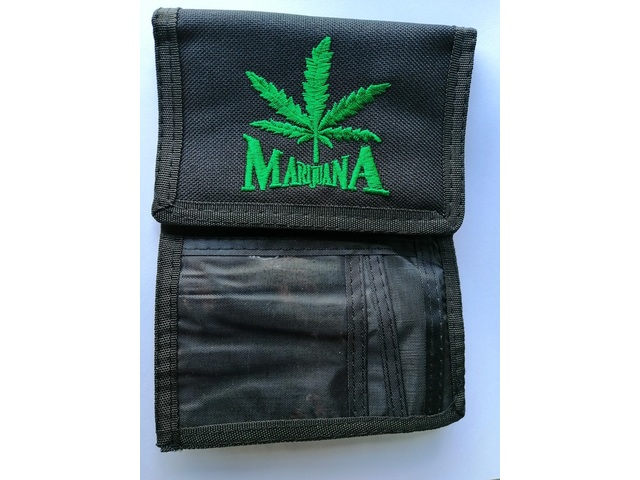 12X Black Nylon Wallets - Marijuana Design [bag-p21leaf] - $19.20 ...