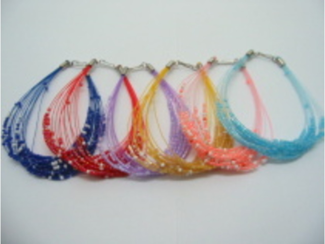 60 Fashion Multi-loop Colourful Beaded Bracelets 60 Pcs Fashion Multi ...