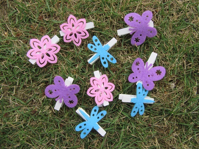 12Set X 8Pcs Mini Pegs Photo Paper Clip Wedding Decor Craft 12Set X 8Pcs Mini Pegs Photo Paper Clip Wedding Decor Craft