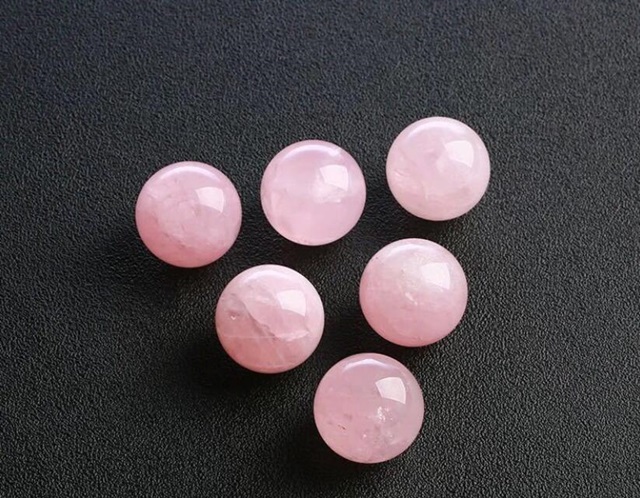 5Pcs Pink Rose Quartz Crystal Sphere Ball 20mm - Click Image to Close