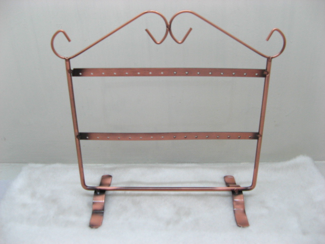 1Pc Copper 2-Tiers or 1-Tier Jewelry Earring Display Racks Holde - Click Image to Close