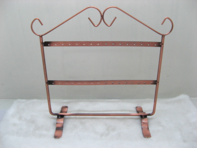 1Pc Copper 2-Tiers or 1-Tier Jewelry Earring Display Racks Holde
