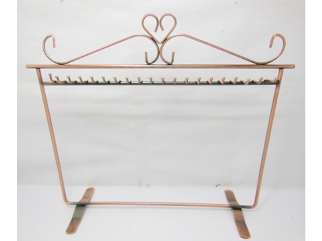 (image for) 1X Copper Twisted T-bar Necklace Earring Display Rack