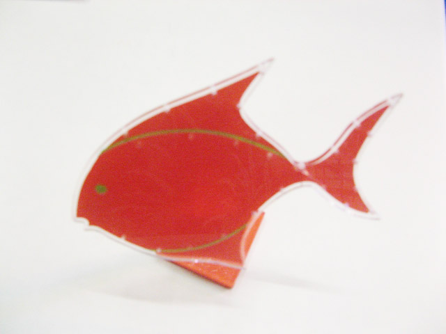 2Pcs RED Fish Earring Ear Stud Display Stand Holds 12prs 2Pcs RED Fish Earring Ear Stud Display Stand Holds 12prs