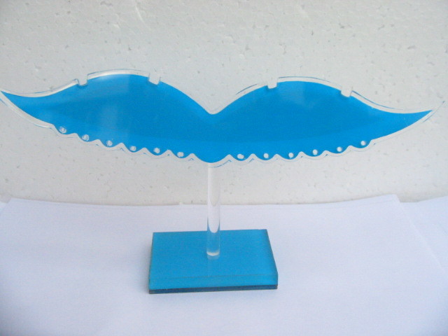 2Pcs Blue Wing Earring Ear Stud Display Stand Holds 8prs 2Pcs Blue Wing Earring Ear Stud Display Stand Holds 8prs