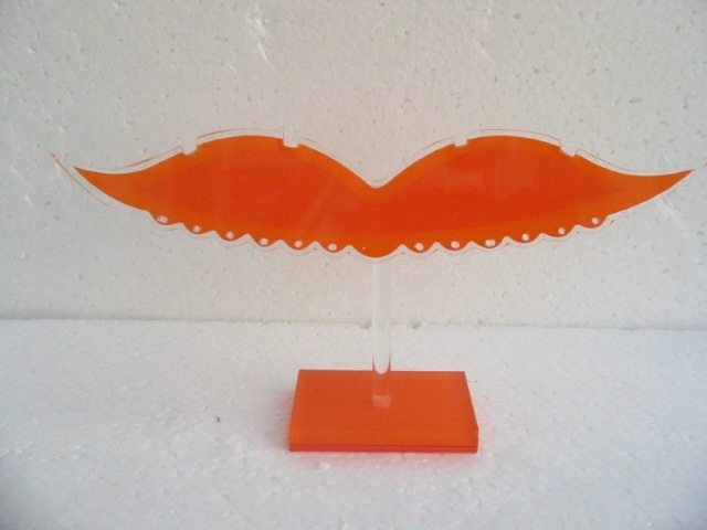 2Pcs Orange Wing Earring Ear Stud Display Stand Holds 8prs 2Pcs Orange Wing Earring Ear Stud Display Stand Holds 8prs
