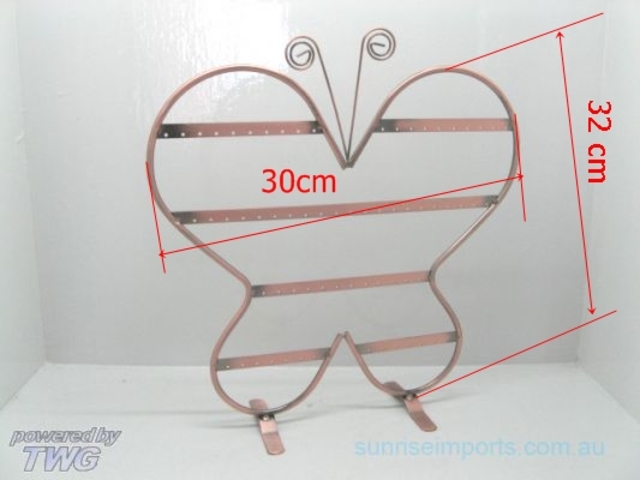 1X Butterfly Jewelry Earring Display Stands Hold 66 pairs 1X Butterfly Jewelry Earring Display Stands Hold 66 pairs