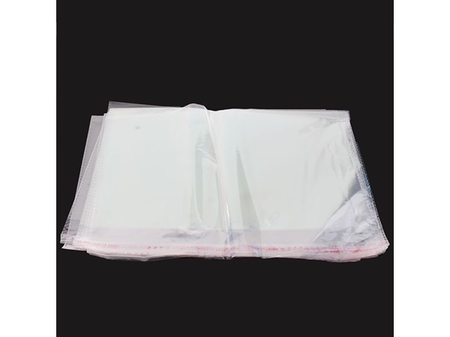 500 Clear Self-Adhesive Seal Plastic Bags 22x35cm - Click Image to Close