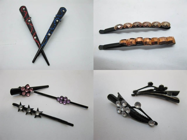 Hair Clip Rhinestone Design