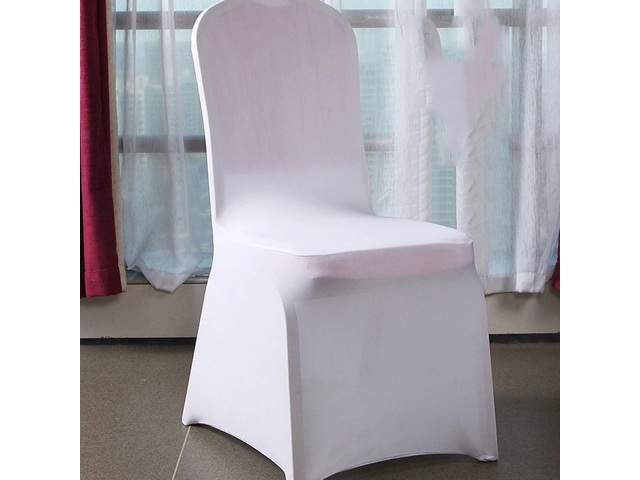 5X White Spandex Chair Cover Stretch Cover for Wedding Party 5X White Spandex Chair Cover Stretch Cover for Wedding Party
