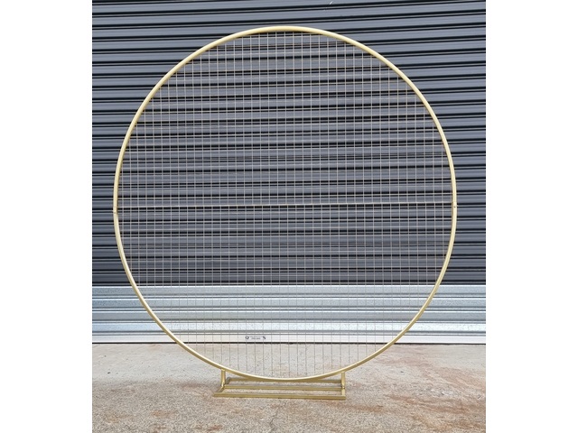 1X Golden Heavy Duty Base Large Circular Wedding Garden Arch 200 1X Golden Heavy Duty Base Large Circular Wedding Garden Arch 200