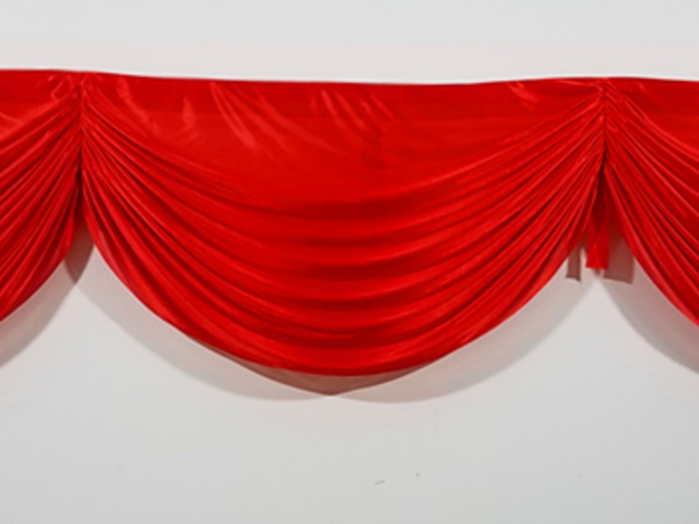 1Pc Hot Red 3M Swag Drape Stage Wedding Background