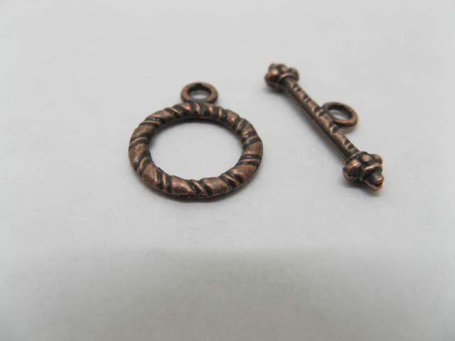100 Sets Bronze Jewelry Toggle Clasp Size:13mm - Click Image to Close
