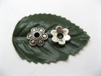 50pcs Metal Ornate Flower Bead Cap yw-ac-bc4