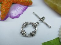 50sets Metal Crafted Circle Toggle Clasp yw-ac-tc69