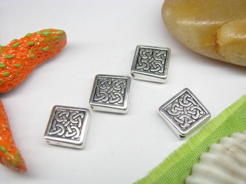 50pcs Metal Square Beads yw-ac-mb12 - Click Image to Close