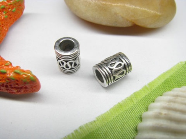 50pcs Metal Barrel Beads yw-ac-mb79 - Click Image to Close