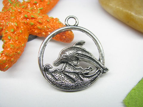 20pcs Metal Dolphine Charms yw-ac-mc24 - Click Image to Close