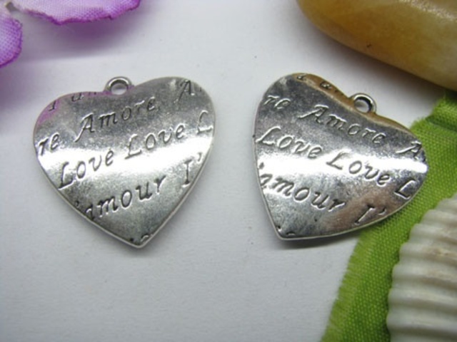 20pcs Metal Cute Heart Charms yw-ac-mc31 20pcs Metal Cute Heart Charms yw-ac-mc31