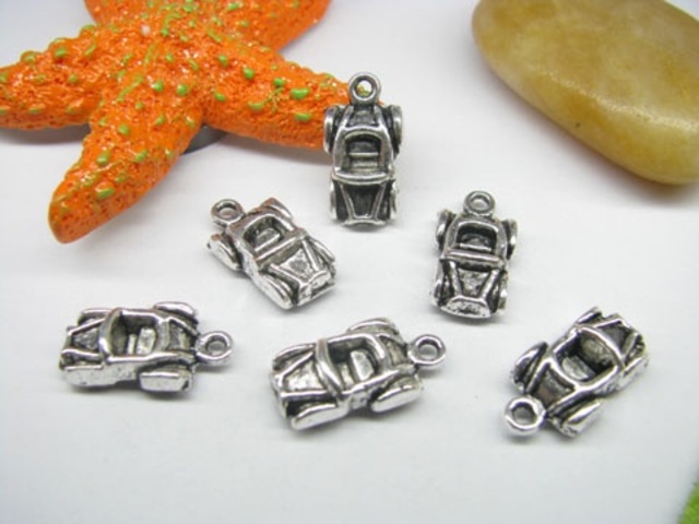 20pcs Metal Beautiful Race Car Charms yw-ac-mc64 - Click Image to Close