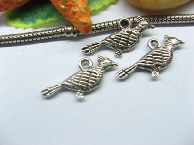 20pcs Beautiful Metal Bird Charms yw-ac-mc87 - Click Image to Close