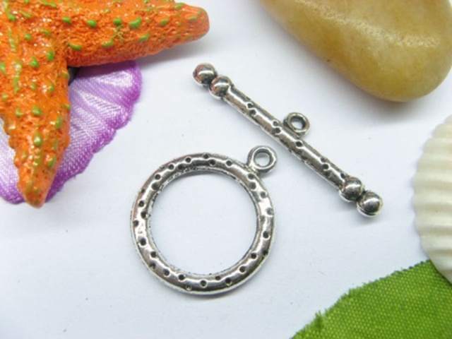 50sets Metal Circle Toggle Clasp yw-ac-tc105 50sets Metal Circle Toggle Clasp yw-ac-tc105
