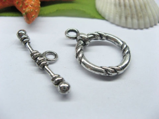20sets Metal Circle Toggle Clasp yw-ac-tc123