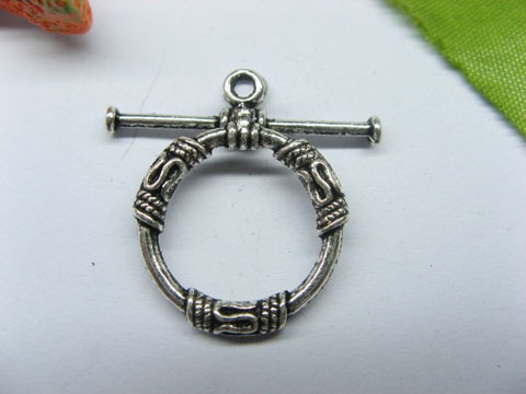 50sets Metal Sailor Knotted Toggle Clasp yw-ac-tc13 - Click Image to Close