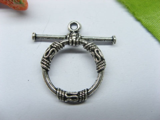 50sets Metal Sailor Knotted Toggle Clasp yw-ac-tc13