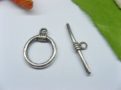 50sets Metal Oval Toggle Clasp yw-ac-tc24 - Click Image to Close