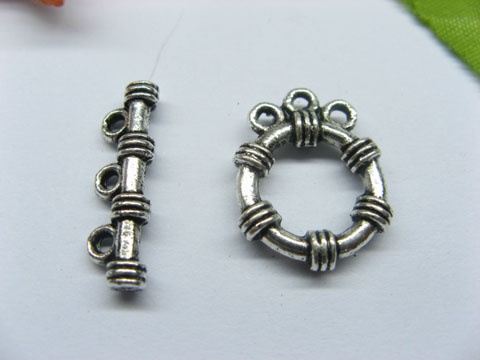50sets Metal Bali-Style Toggle Clasp yw-ac-tc6 - Click Image to Close