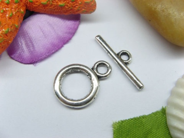 50sets Metal Round Toggle Clasp yw-ac-tc61