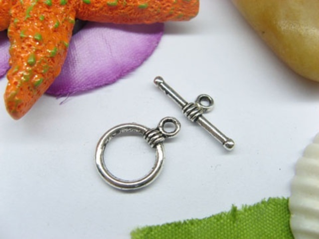 50sets Metal Circle Toggle Clasp yw-ac-tc86 50sets Metal Circle Toggle Clasp yw-ac-tc86