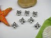 20pcs Tibetan Silver Flower Beads Fit European Beads Yw-pa-mb100