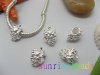10pcs Silver Plated Screw Grape Beads European Design 10pcs Silver Plated Screw Grape Beads European Design