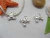 20pcs Silver Plated Screw Frog Beads European Design 20pcs Silver Plated Screw Frog Beads European Design