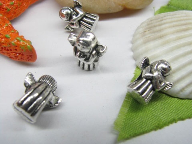 20pcs Tibetan Silver Angel Beads Fit European Beads Yw-pa-mb108 - Click Image to Close