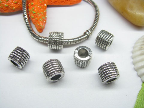 20pcs Tibetan Silver Barrel Beads Fit European Beads Yw-pa-mb125 - Click Image to Close