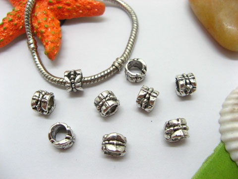 20pcs Tibetan Silver Barrel Beads Fit European Beads Yw-pa-mb15 - Click Image to Close