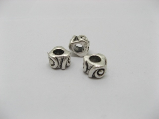 20pcs Tibetan Silver Lovely Brarrel Beads European Design - Click Image to Close